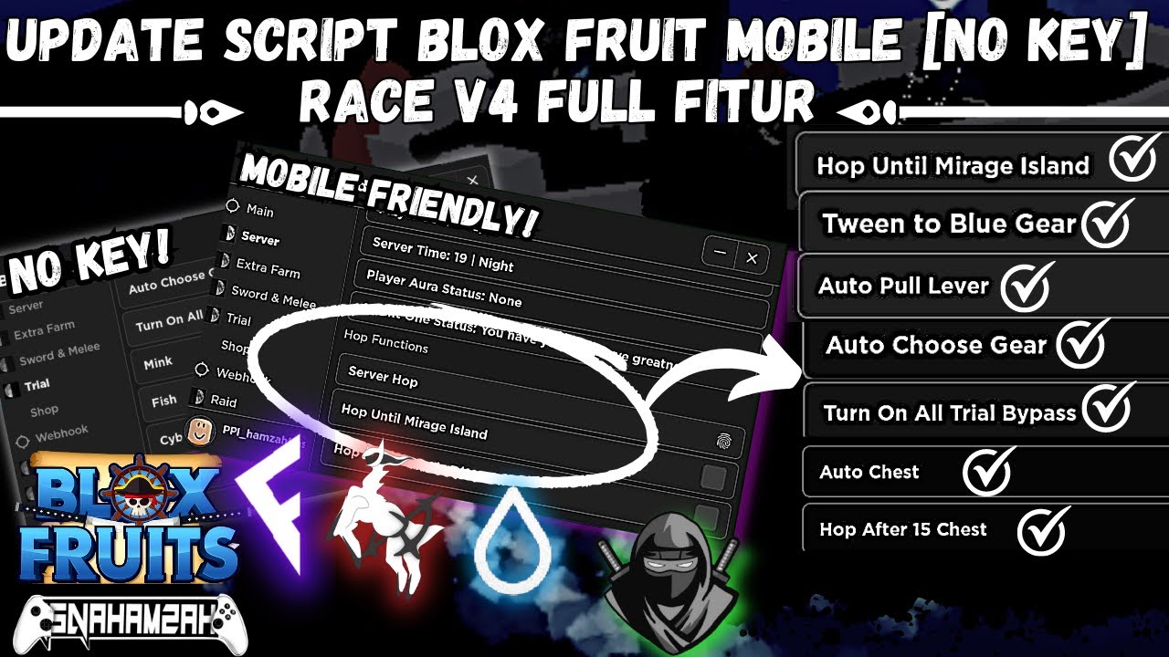 UPDATE ] BLOX FRUIT OP SCRIPT MOBILE NO KEY!, AUTO RACE V4