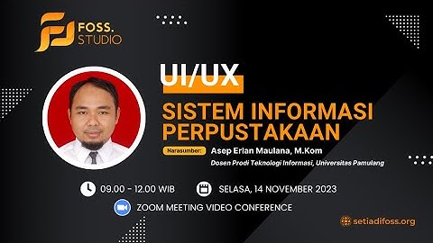 Webinar UI UX Sistem Informasi Perpustakaan