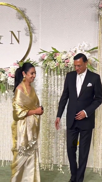 Rajat Sharma With His Wife At Aamir Khan Daughter Ira Khan Wedding Reception #shorts#aamirkhan