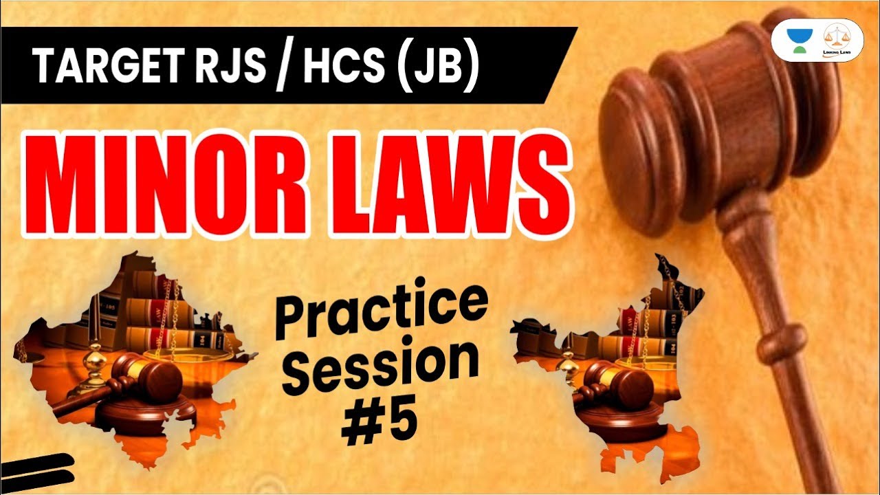 Minor Laws 5 Target RJS/HJS Judiciary Exams YouTube