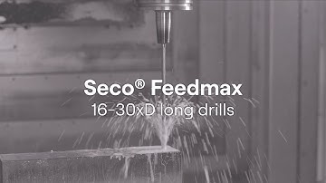 Seco Feedmax machining demo, the future of deep drilling | Seco tools