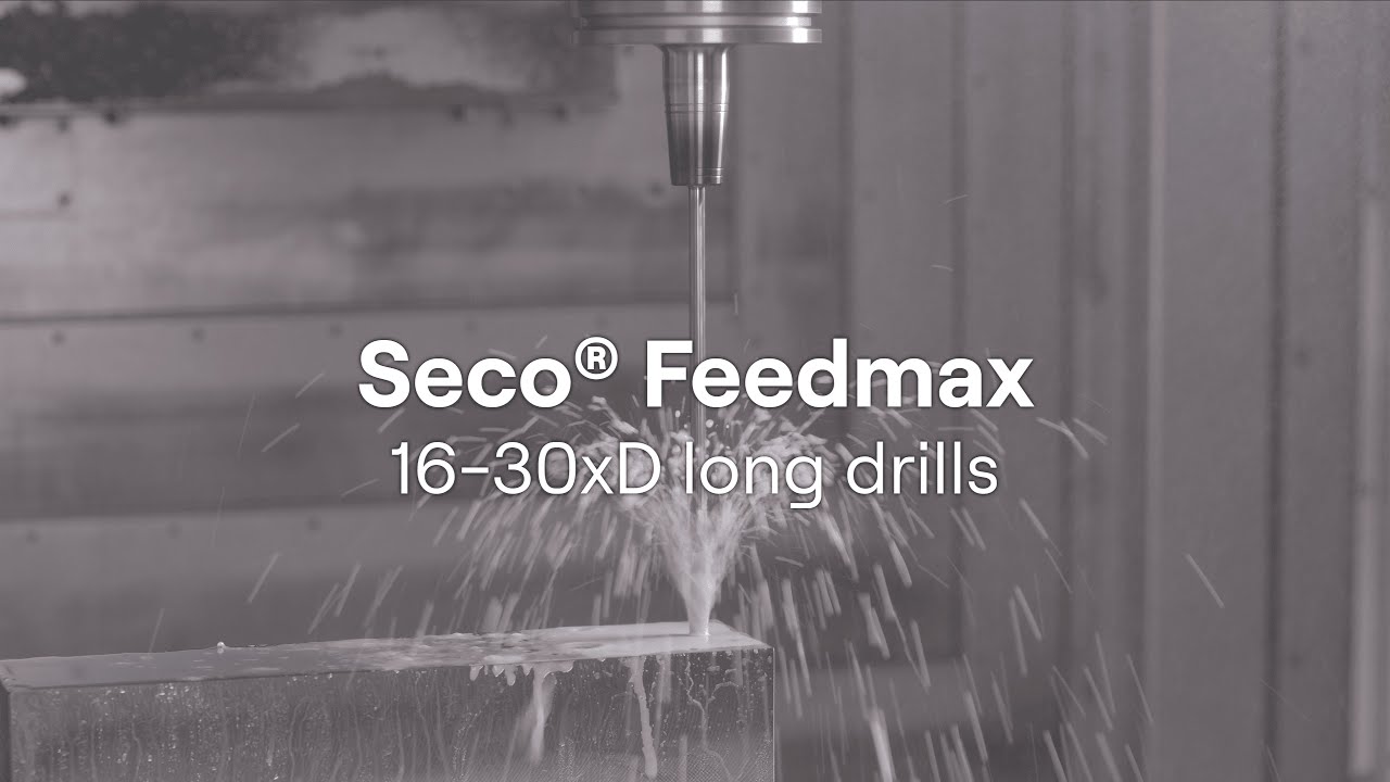 Демонстрация обработки на станке Seco Feedmax: будущее глубокого сверления | Инструменты Seco