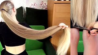 RealRapunzels | Knee Length Hair Trim and Hair Play (preview)