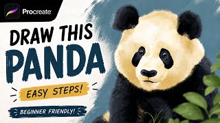 Easy Panda Drawing in Procreate Beginner Friendly Tutorial Step by Step