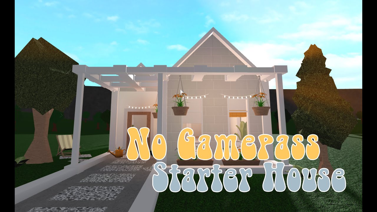 BLOXBURG | Roblox | No Gamepass Starter House - Speedbuild - YouTube