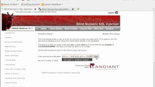Injections Flaws - blind numeric sql injection