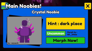How to get CRYSTAL Noobie in FIND THE NOOBIES MORPHS Roblox
