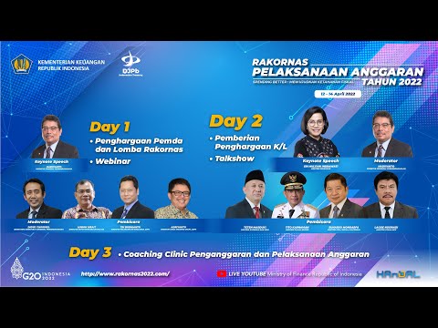 [LIVE] - Rakornas Pelaksanaan Anggaran (PA) Tahun 2022 - DAY 1 - [LIVE] - Rakornas Pelaksanaan Anggaran (PA) Tahun 2022 - DAY 1
