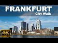 FRANKFURT AM MAIN CITY WALKING TOUR | ☀️ | 🇩🇪 | GERMANY | Central Station, Römer, Iron Bridge, Main