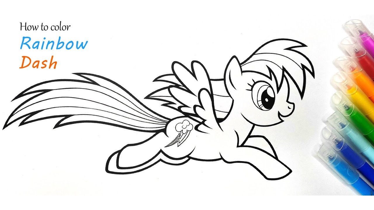 How To Color Rainbow Dash My Little Pony YouTube how-to-color-rainbow-dash-my-little-pony-youtube