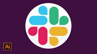 Easy way to create SLACK Logo in Adobe Illustrator | DesignMentor