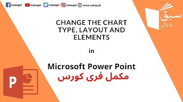 Change the chart type, Layout and elements, Computer Science Lecture | Sabaq.pk