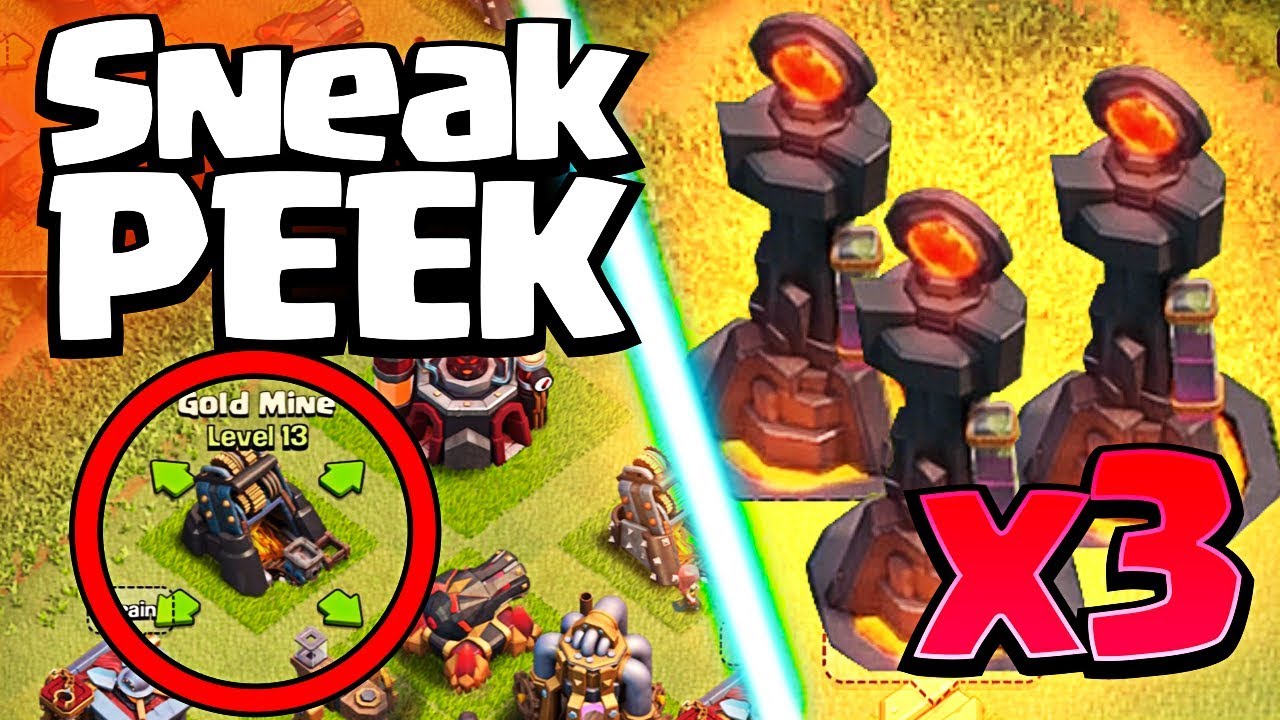 clash of royale private server ¡¡TERCERA TORRE INFERNO Y NUEVOS NIVELES DE MINAS!! | Sneak Peek | Clash of Clans