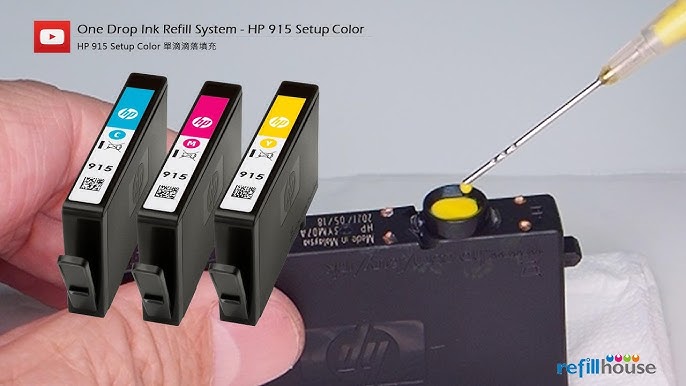 How to Refill HP 110 (CB304AE) Colour Ink Cartridge 