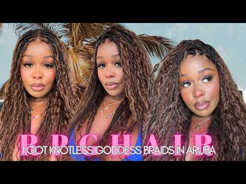 I GOT KNOTLESS GODDESS BRAIDS IN ARUBA! OMG SO FLAWLESS! |RPGHAIR|