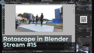 Video Rotoscope in Blender [# 15] // Jihambru stream (2021.12.23)
