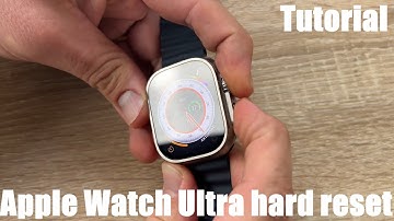 Apple Watch Ultra hard reset - rebooting the System at fail function - reset without losing data DIY