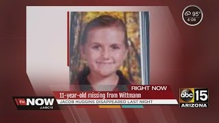 Jacob Huggins, 11, missing in Wittmann