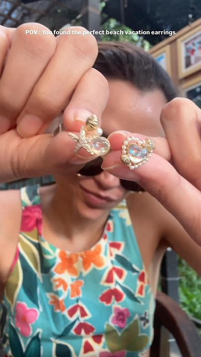 Got these earrings from Thailand ⛱️🦀🪼| Monalisha Mahapatra
