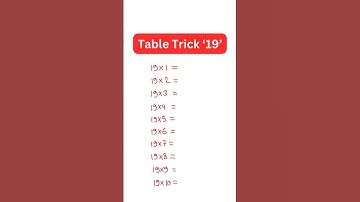 Amazing Trick! Table Of 19 Tricks! #shorts #shortvideo #tricks