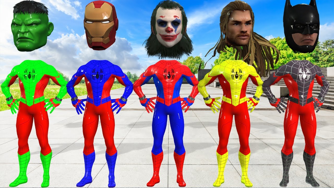 GAME PLAYING TEBAK GAMBAR TOP SUPERHERO I WRONG HEAD AVENGERS TEAM SPIDER MAN, MARVEL, HULK, VENOM 3