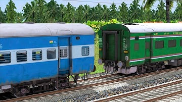 ICF BLUE COUPLING ARMY COACH | BUMPY RAILROAD | RAILWORKS | TRAIN SIMULATOR 2022 | RAILROAD