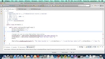 Chapter 2   Input with JOptionPane