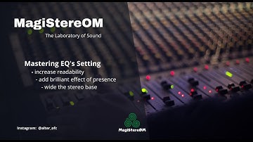 Mastering EQ setting - Brilliant Effect of Presence (T-Racks, Chandler Limited Curve, Alpha Elysia)