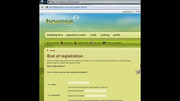 Howrse Guides - Step 1: Registration