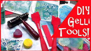 DIY CHEAP Gelli Printing Tools  & Student vs. Regular Gelli Plate