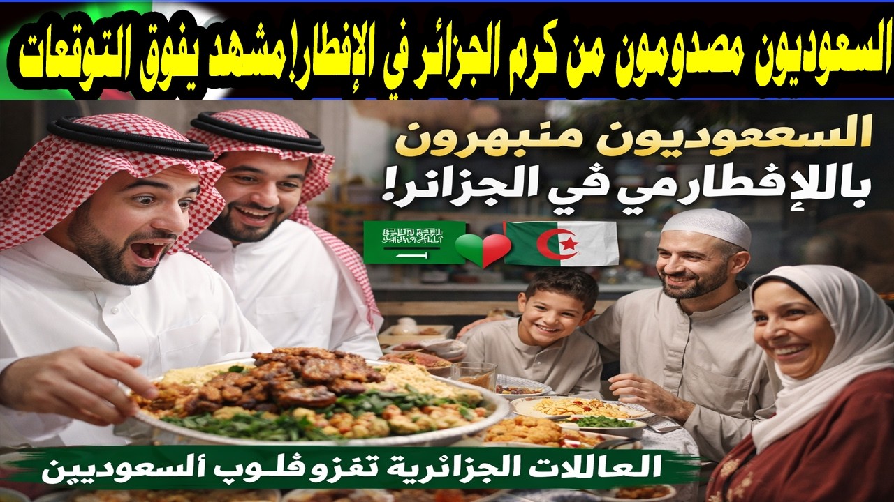صدمة سعوديين في أول فطور رمضان بالجزائر! 🇩🇿🇸🇦 كرم غير طبيعي وأكل أسطوري!