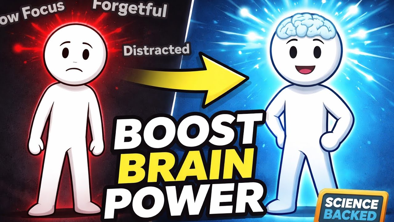Improve Memory & Concentration Naturally | Brain Training Guide | How To Increase Brain Power