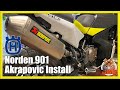 Norden 901 Akrapovic Exhaust Install | Back in the Garage
