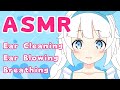 ASMR Ear Cleaning 💙 Breathing & Ear Blowing (No Talking)