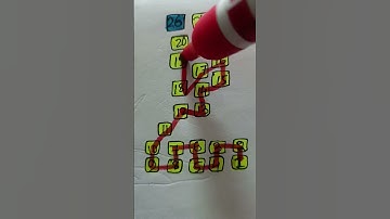 Draw a simple checkered path with numbers 🔢#shorts#trending#artvideo#draw#ytshorts