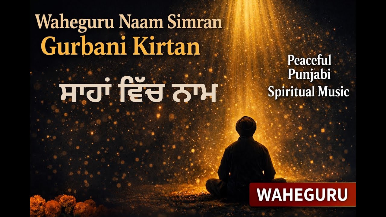 Waheguru Naam Simran Gurbani Kirtan | Saahan Vich Naam | Peaceful Punjabi Spiritual Music 