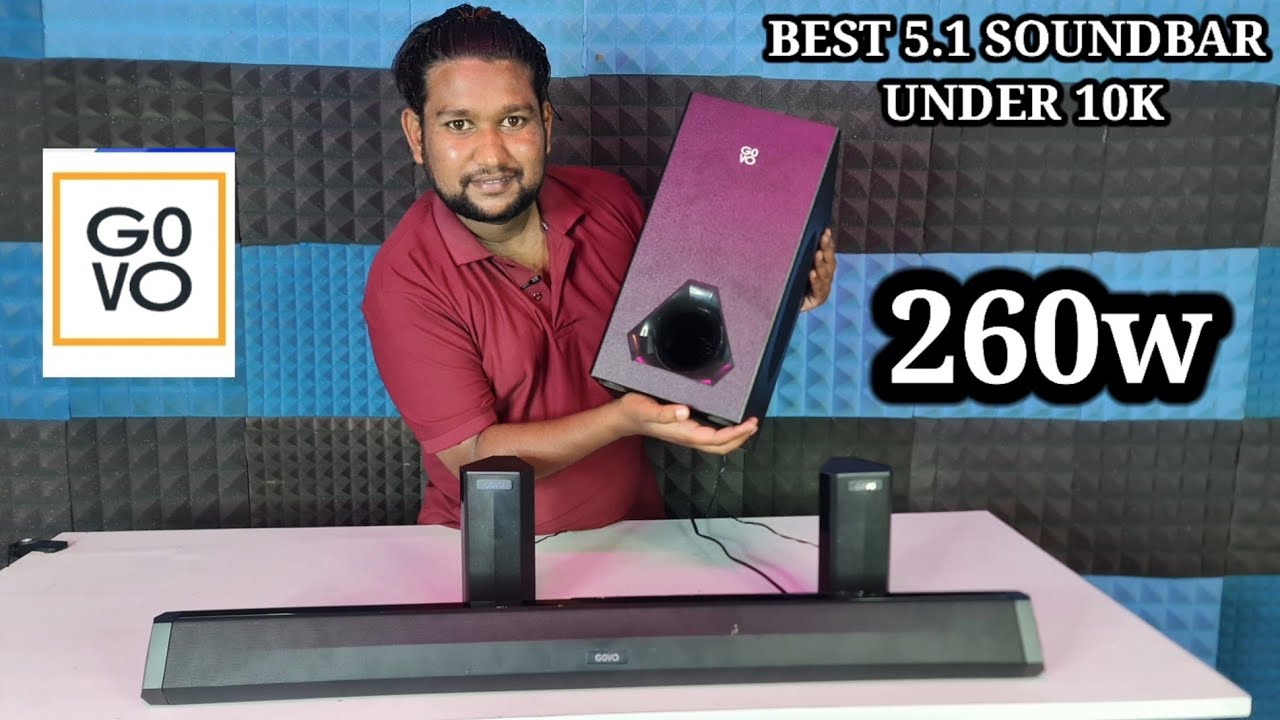 Govo GoSurround 950 5.1 Soundbar Detail SOUND BASS HDMI ARC TEST