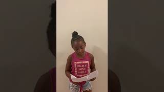 Aleah 3rd Grade Student Council speech