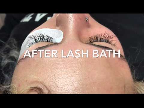 DOING A LASH BATH ON YOUR CLIENT BEFORE FILL | LASH TIPS