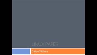 Linux Paper Presentation