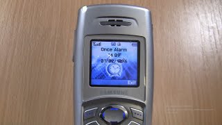 Samsung C100 Voice Type Alarm Screen