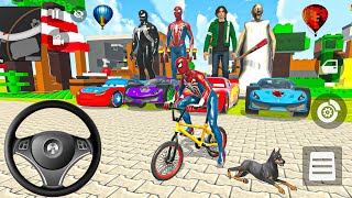 🤩Spiderman Cartoon Car Showroom 🐔 Modified Monster Police Car 🚓Granny Ben 🔟 & Venom 🔥Auto Simulator screenshot 5