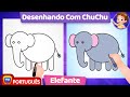 Como desenhar um elefante? (How to draw an elephant) – Desenho ChuChu TV para Crianças Passo a Passo