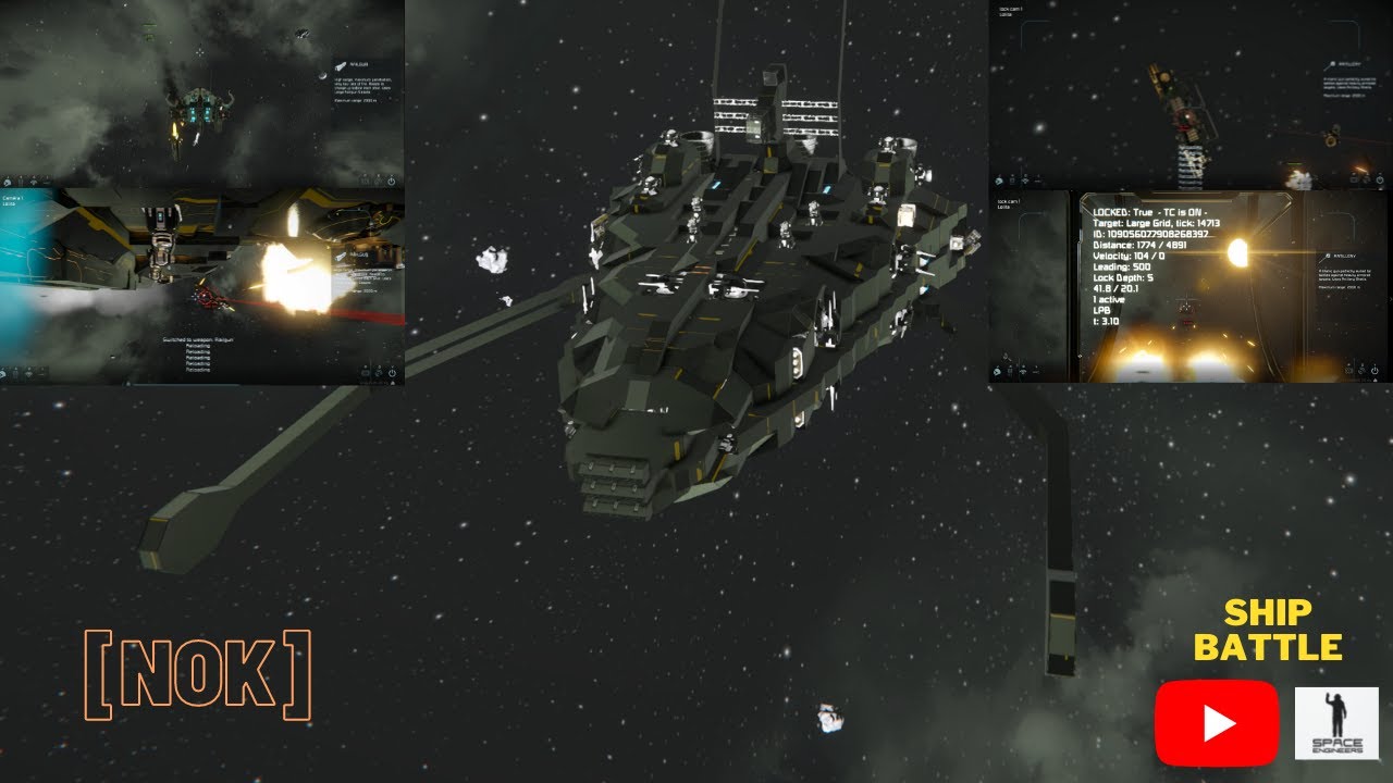 Space engineers PVP - battle of Asshole (Lolita vs Sokol) # ...