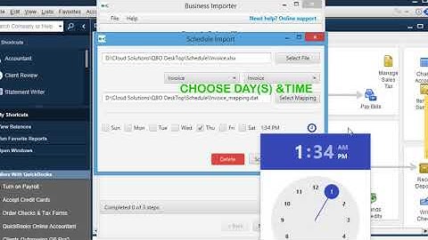 Schedule Imports into QuickBooks Desktop using Business Importer