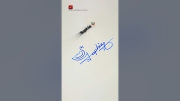 Duck 🦆 Signature | Signature Design | Signature Ideas | Sophia Signature ✍️ #signature #shorts