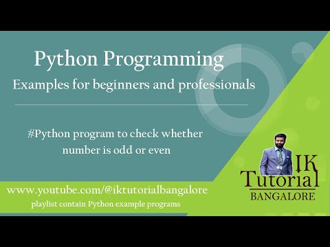 Python program to check the given number is odd or even | Number odd or ...