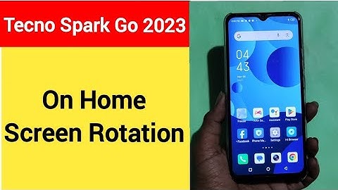 How to turn on home screen rotation, Tecno Spark Go 2023 me home screen auto rotation on off kaise k