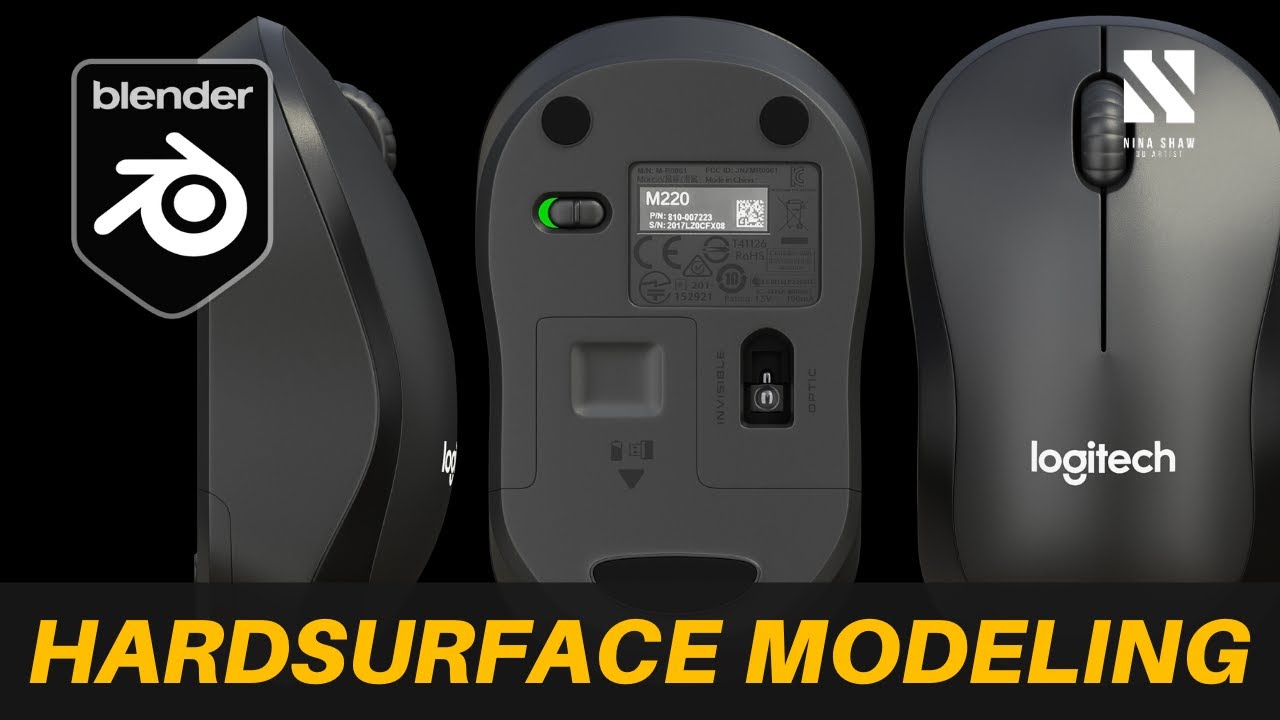 Optical Mouse | Hardsurface Modeling | Blender Tutorial