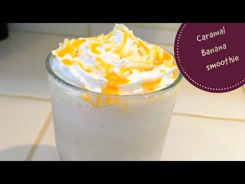 caramel-banana-smoothie-|-banana-caramel-shake-|-quick-energy-drink-recipe